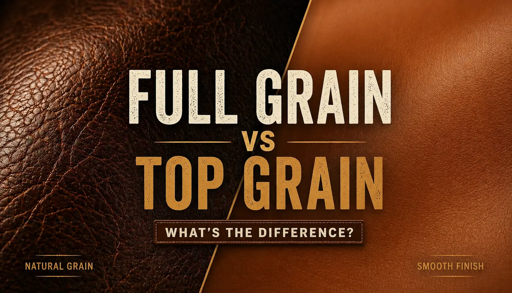 Full Grain vs Top Grain Leather