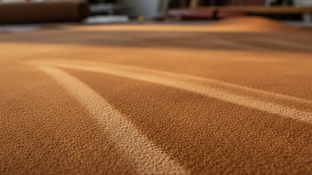 Close-up of nubuck leather showing its distinctive soft velvety texture and fine nap