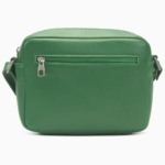 Minimalist Meadow Green Camera Bag | Modern Boxy Leather Crossbody