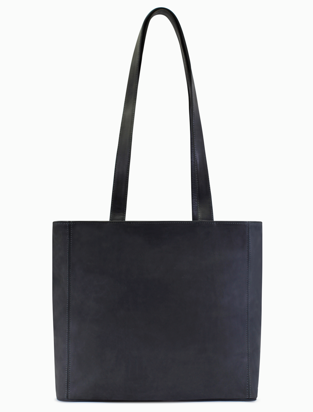 Large Dark Blue Suede Leather Tote Bag | Minimalist Shoulder Bag Large Dark Blue Suede Leather Tote Bag | Minimalist Shoulder Bag