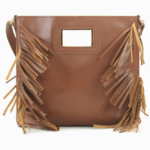 Brown Leather Fringe Crossbody Bag | Boho Shoulder Bag