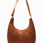 Brown Leather Hobo Bag | Minimalist Shoulder Bag