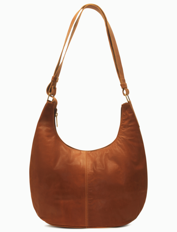 Brown Leather Hobo Bag | Minimalist Shoulder Bag