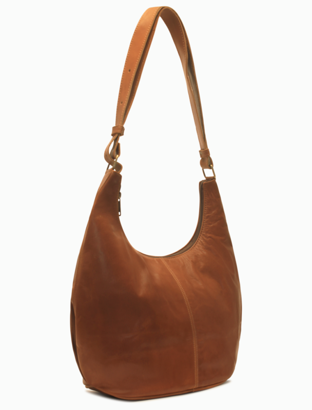 Brown Leather Hobo Bag | Minimalist Shoulder Bag