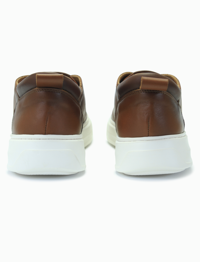 Brown Leather Sneakers | Minimalist Low-Top display picture 2