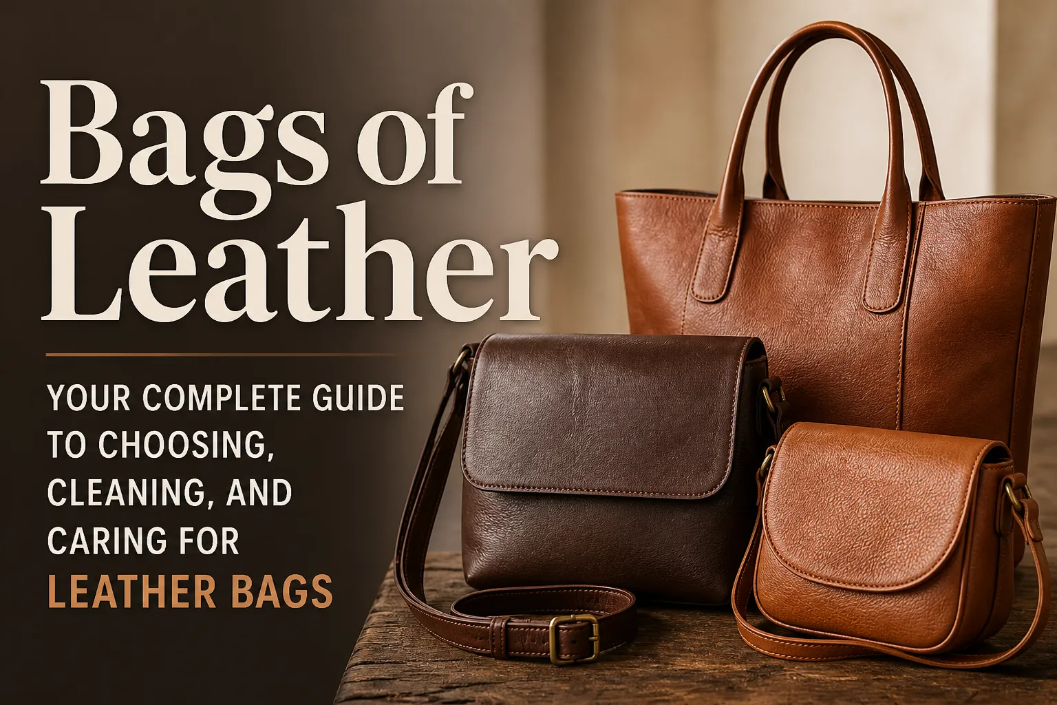 Bags of Leather Your Complete Guide to Choosing, Cleaning, and Caring for Leather Bags