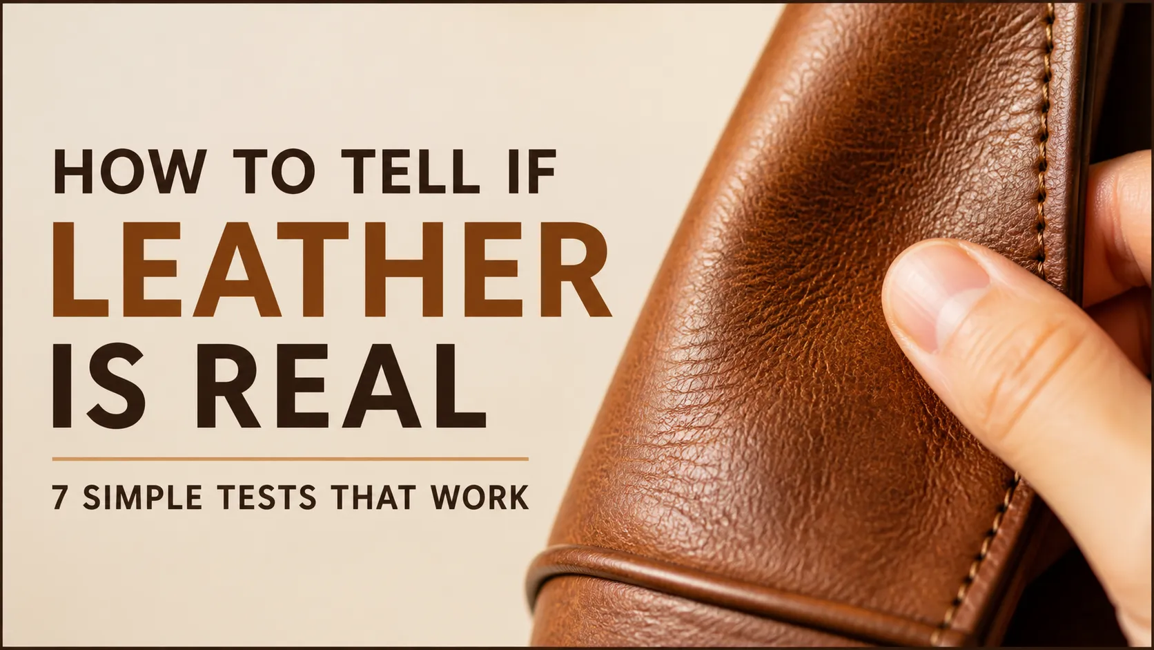 How to Tell if Leather Is Real