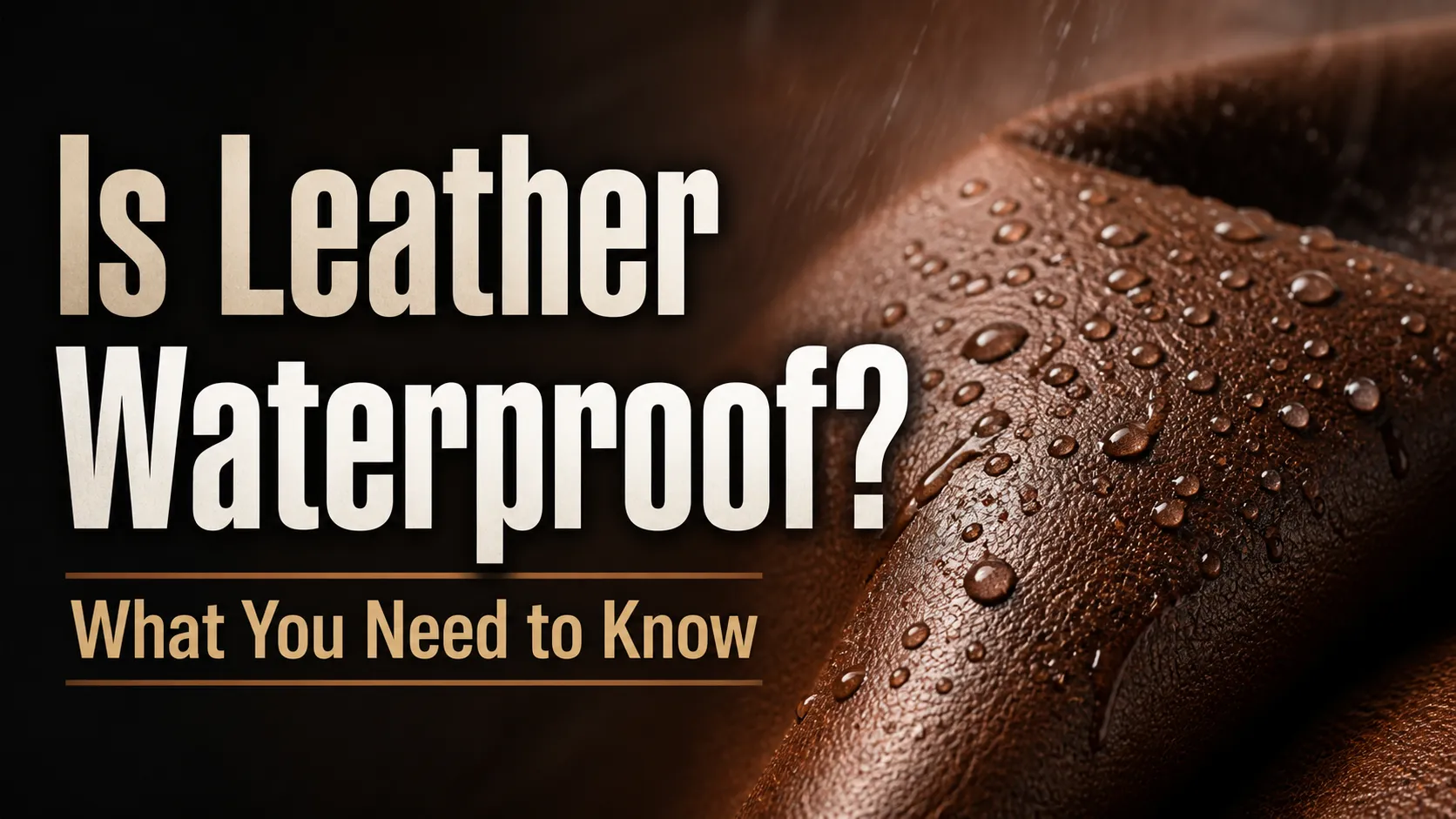 Is Leather Waterproof What You Need to Know