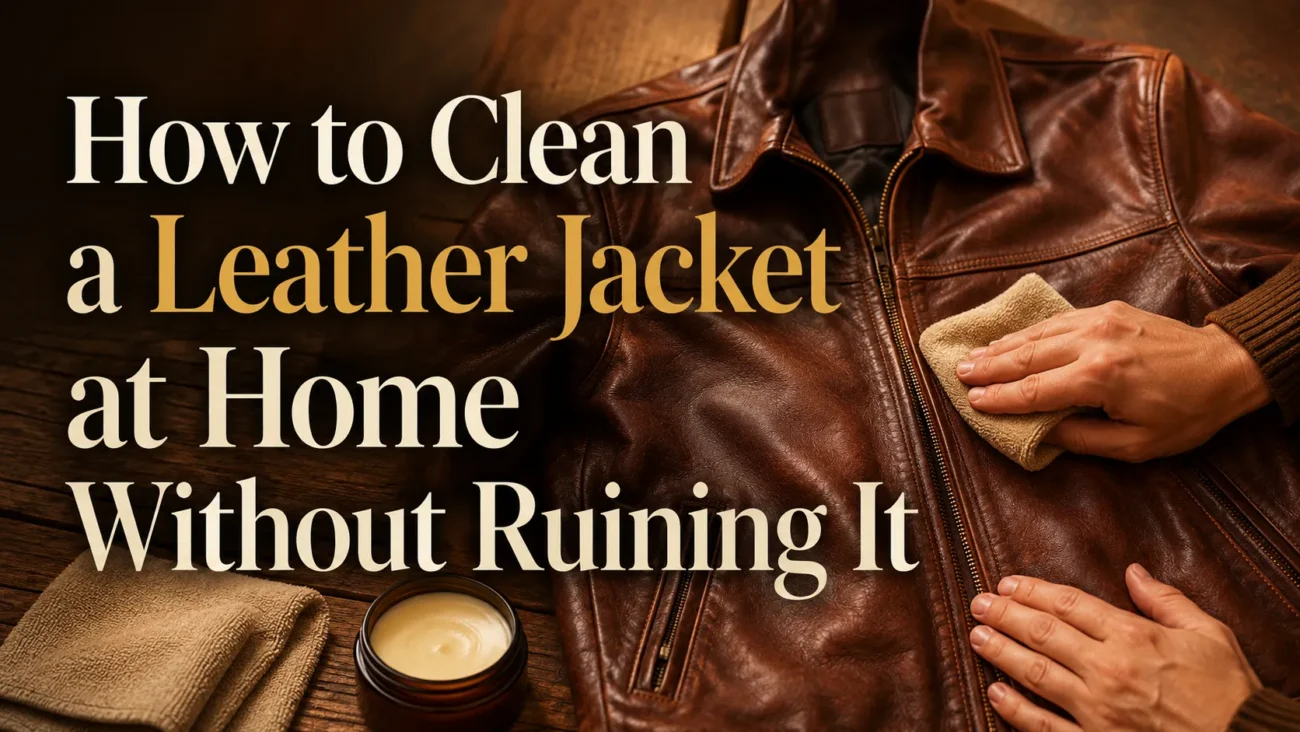 How to Clean a Leather Jacket at Home Without Ruining It