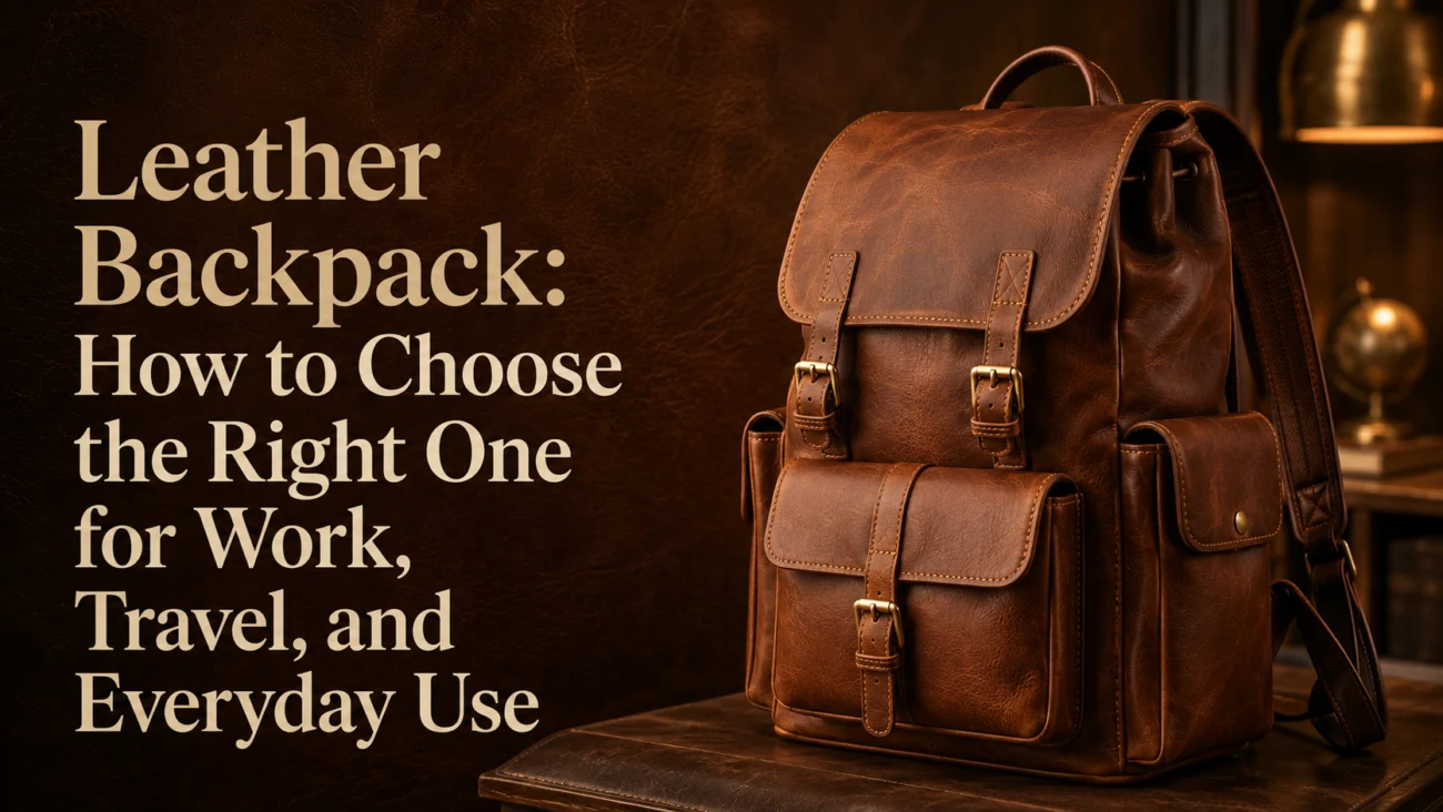 Leather Backpack How to Choose the Right One for Work, Travel, and Everyday Use