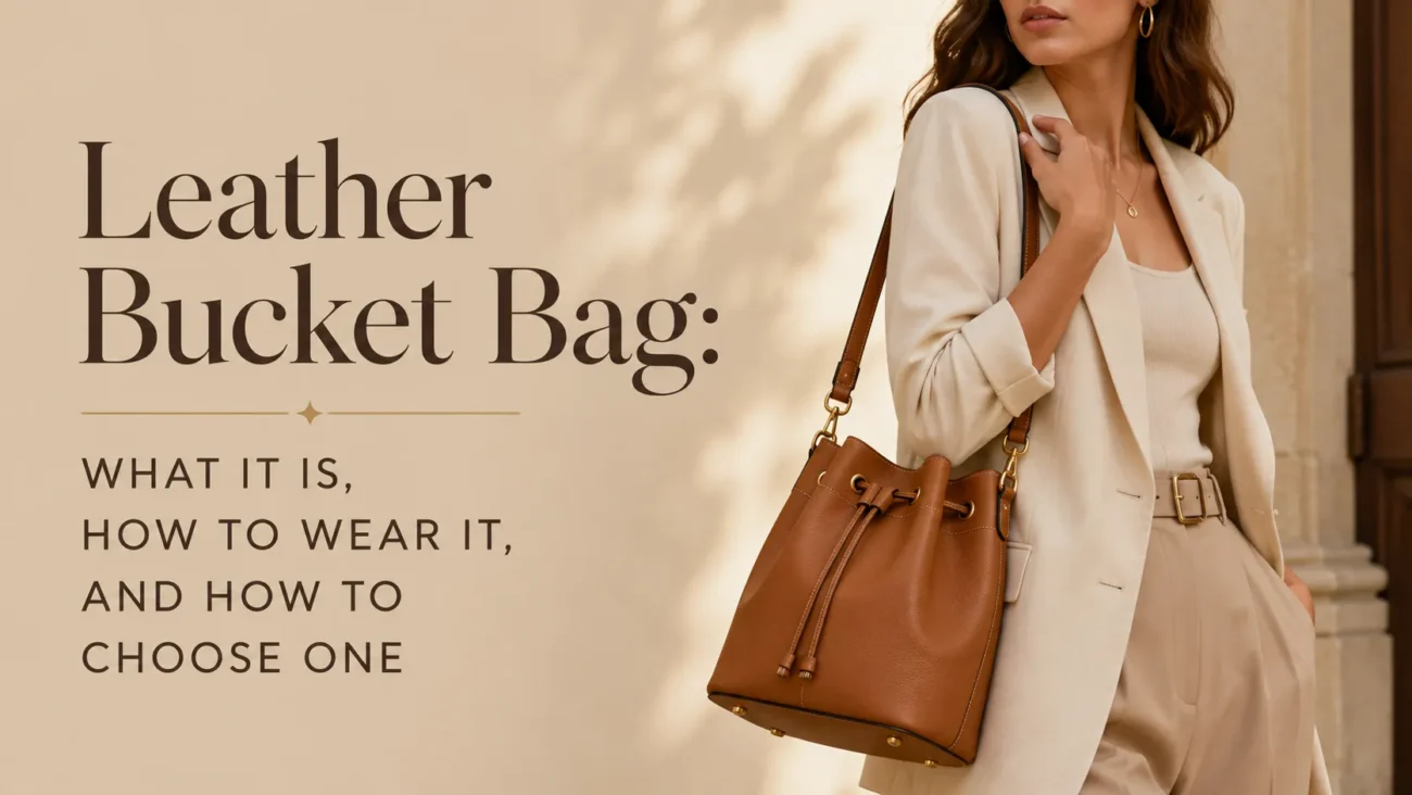Leather Bucket Bag What It Is, How to Wear It, and How to Choose One