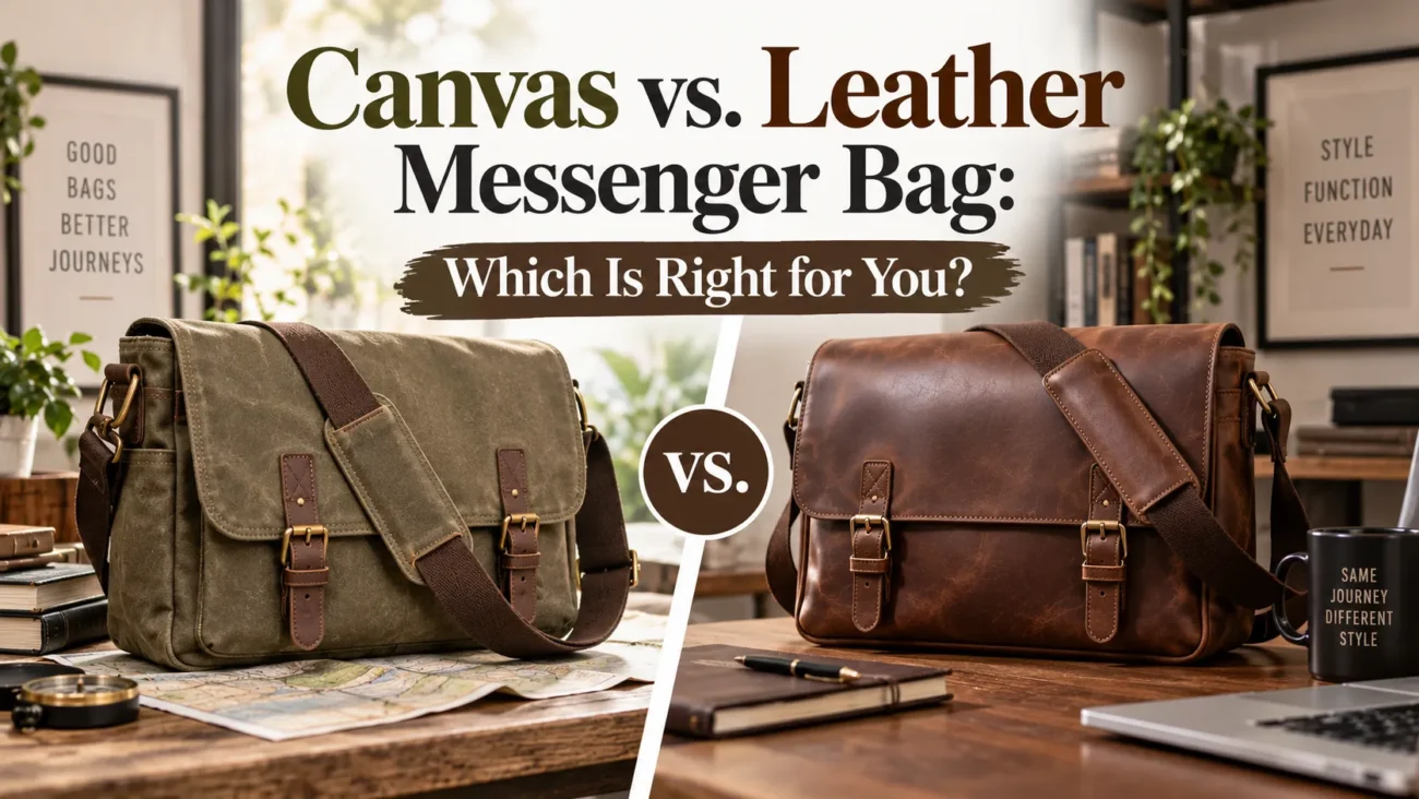 Canvas vs. Leather Messenger Bag: Which Is Right for You?